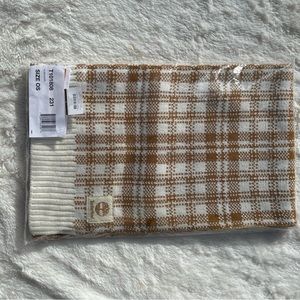 NWT Timberland Scarf brown and cream o/s